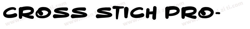 cross stich pro字体转换